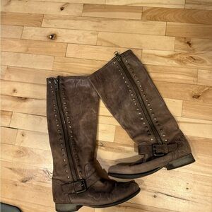 Madden Girl Brown Heeled Boots